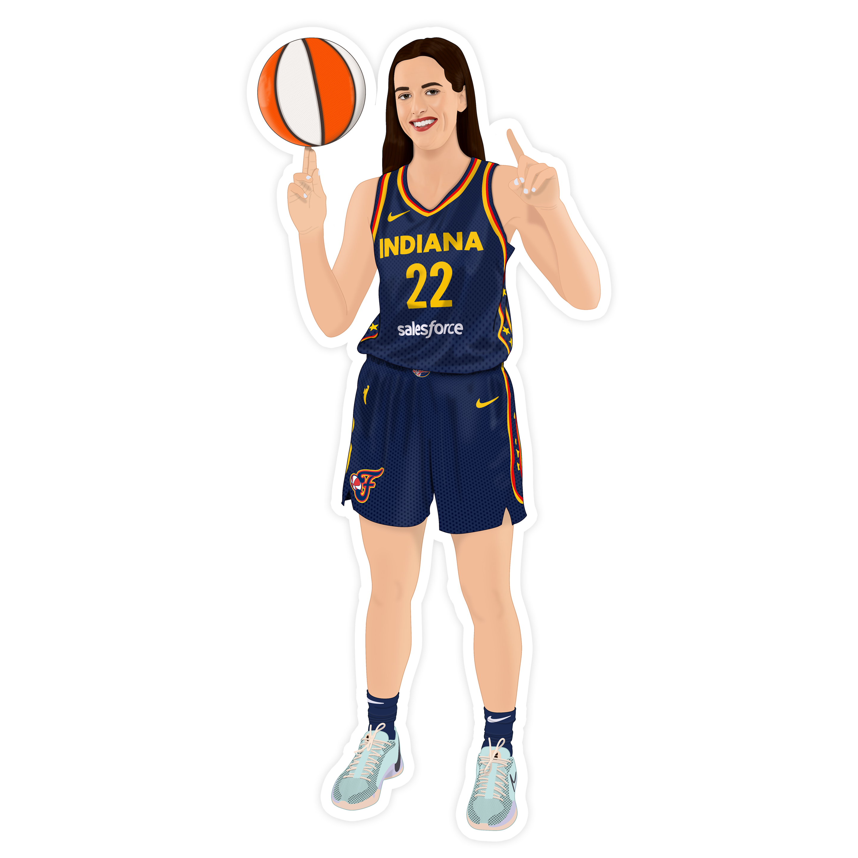 Caitlin Clark Indiana Fever WNBA Sticker – Reverie Goods & Gifts