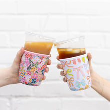 Load image into Gallery viewer, Rainbow Bows Drink Sleeve.
