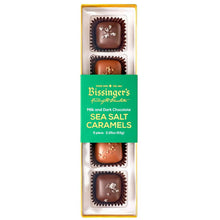 Load image into Gallery viewer, Bissinger&#39;s Milk &amp; Dark Sea Salt Caramels Flight - 5 PC.
