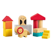 Load image into Gallery viewer, Wooden Animal Town Building Blocks.
