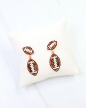 Load image into Gallery viewer, Fuller Football Earrings Brown
