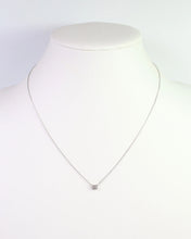 Load image into Gallery viewer, Lincoln CZ Baguette Necklace WR Silver
