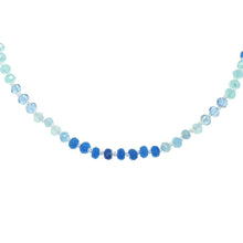 Load image into Gallery viewer, Iridescent Natural Gemstone Glass Beaded Necklace.
