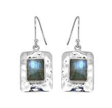 Load image into Gallery viewer, Labradorite 925 Sterling Silver Dangle Earrings.
