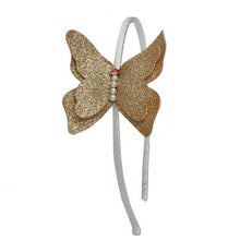 Load image into Gallery viewer, Glitter Butterfly Headband.
