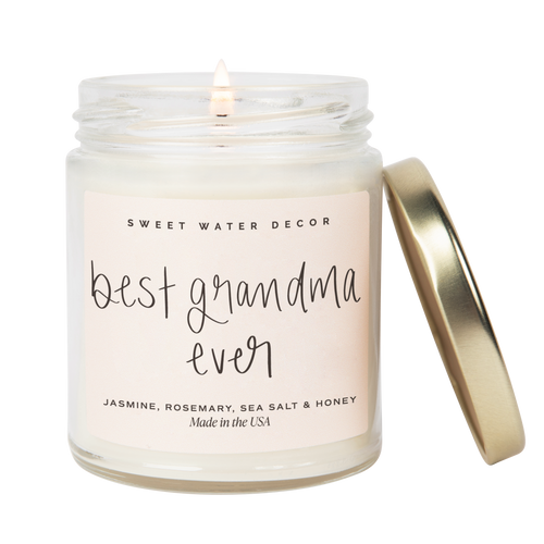 Best Grandma Ever 9 oz Soy Candle - Home Decor & Gifts.