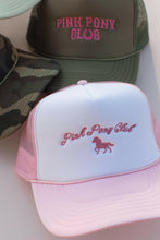 Load image into Gallery viewer, Chappell Roan Pink Pony Club Embroidered Trucker Hat.
