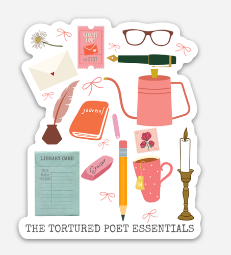 The Tortured Poet's Essential Sticker (Taylor Swift).