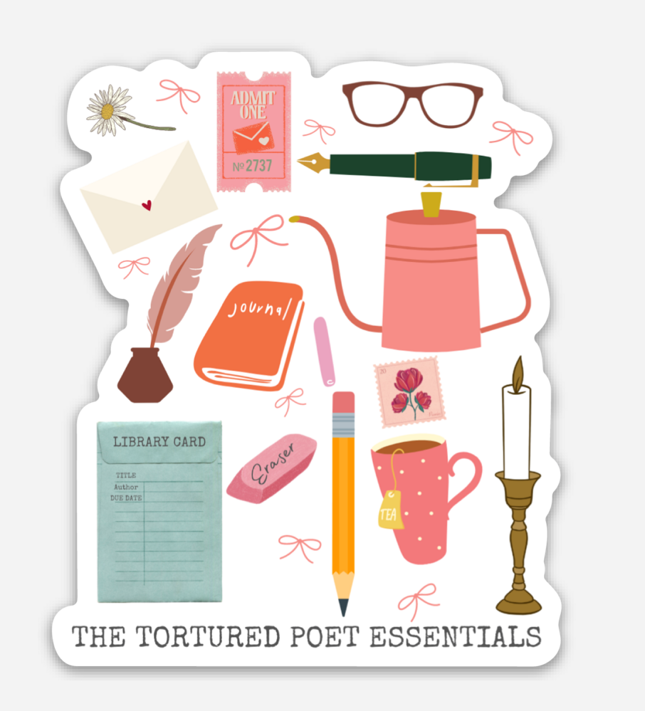 The Tortured Poet's Essential Sticker (Taylor Swift).