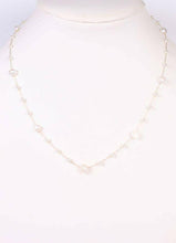 Load image into Gallery viewer, Roonie Pearl Lined Necklace CREAM.
