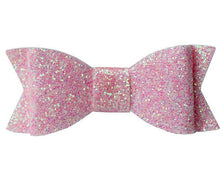 Load image into Gallery viewer, Pastel Glitter Bow Clip.
