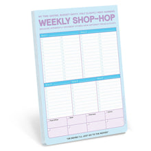 Load image into Gallery viewer, Weekly Shop-Hop Pad with Magnet (Pastel Version)
