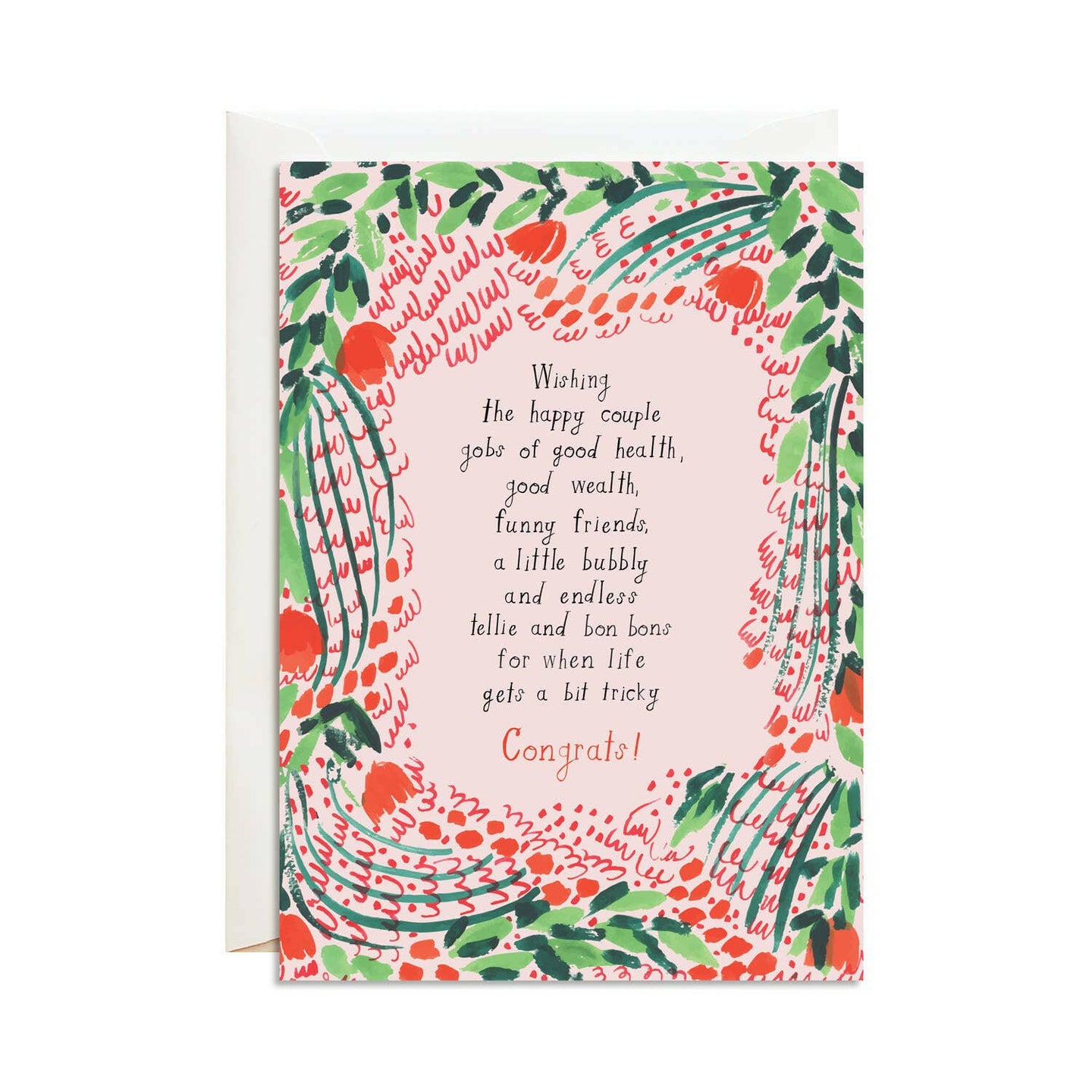 A Wedding Toast - Greeting Card.