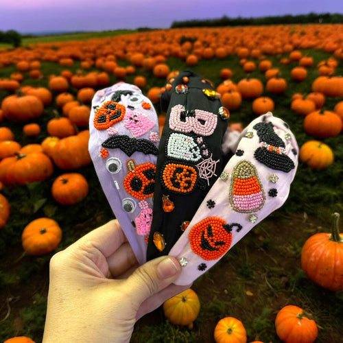 Halloween Beaded Headbands.