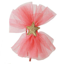 Load image into Gallery viewer, Gold Tulle Star Headband.
