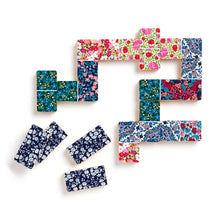 Load image into Gallery viewer, Liberty Floral Wood Domino Set.
