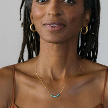 Load image into Gallery viewer, 3mm Faceted Gemstone necklace.
