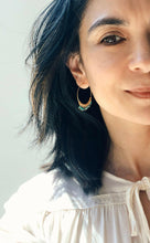 Load image into Gallery viewer, Turquoise Bohemian Hoops | Boho Hoops.
