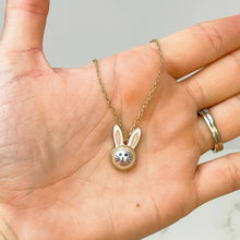 Load image into Gallery viewer, Bunny Pearl Pendant Necklace
