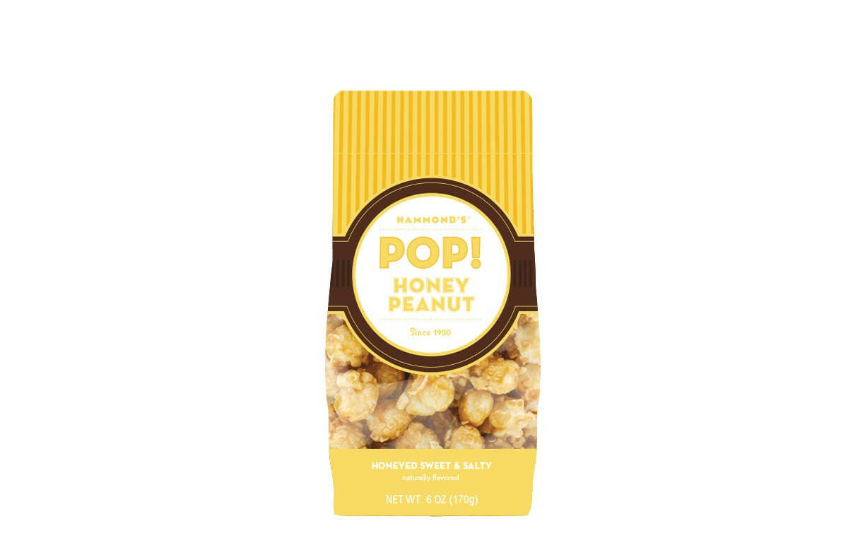 Natural Honey Peanut Popcorn.