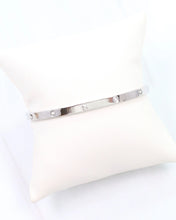 Load image into Gallery viewer, Geneiva CZ Metal Bracelet Silver

