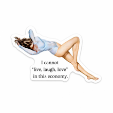 Load image into Gallery viewer, "live, laugh, love" Pin-Up Sticker
