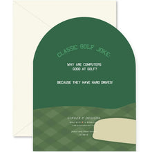 Load image into Gallery viewer, Time To Par-Tee Golf Birthday Arch Card
