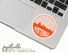 Load image into Gallery viewer, Fayetteville North Carolina sticker | Multiple Colors: Teal.
