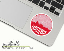 Load image into Gallery viewer, Fayetteville North Carolina sticker | Multiple Colors: Teal.
