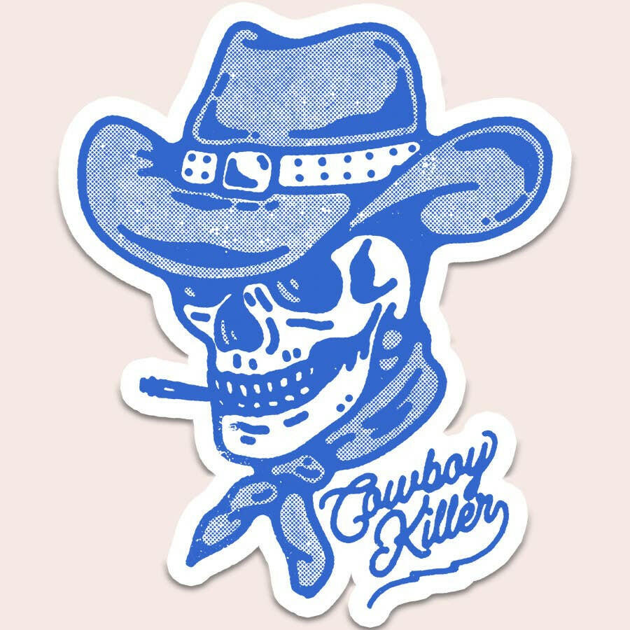 Cowboy Killer Sticker Decal, Western, Texas Sticker Reverie Goods & Gifts