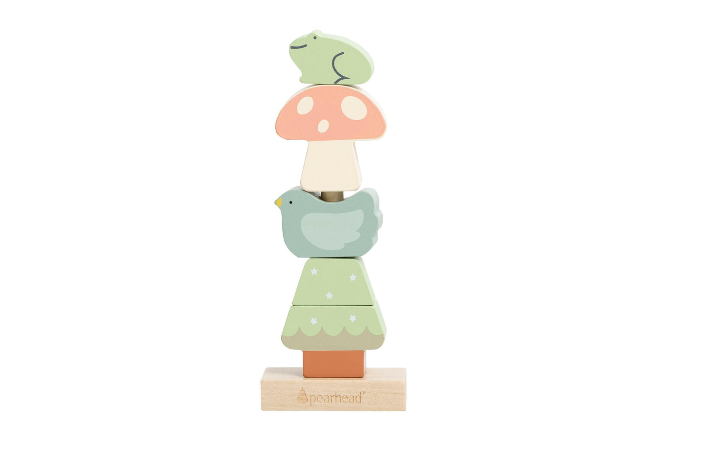 Woodland Wooden Stacking Toy, Developmental Toy.