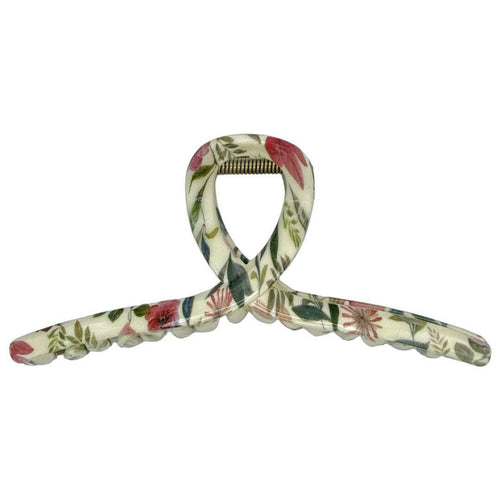 Looped Claw Clip - Floral.