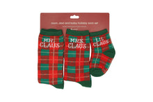 Load image into Gallery viewer, Family Christmas Plaid Holiday Sock Set.
