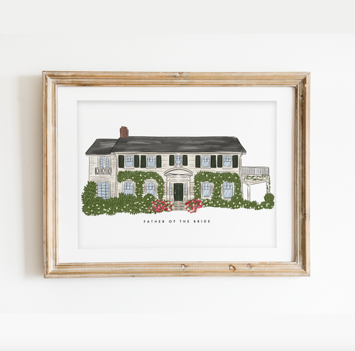 Father Of The Bride House Print.