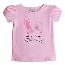 Load image into Gallery viewer, Bunny Whiskers puff sleeve  T shirt
