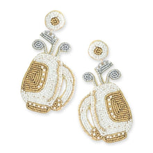 Load image into Gallery viewer, White Golf Clubs Earrings.
