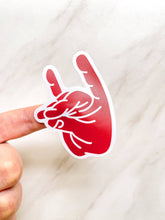Load image into Gallery viewer, Wolfpack Hand Sticker | NC State Inspired Sticker
