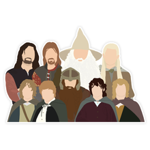 Load image into Gallery viewer, Lord of the Rings Cast Sticker.
