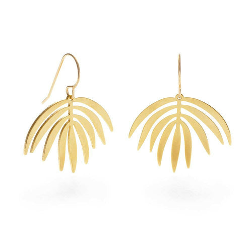Palm Frond Earrings.