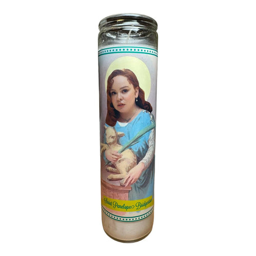 Penelope Bridgerton Devotional Prayer Saint Candle.