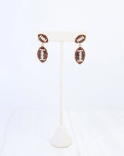 Load image into Gallery viewer, Fuller Football Earrings Brown
