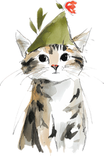 Load image into Gallery viewer, Cat Watercolor Ornaments
