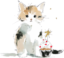 Load image into Gallery viewer, Cat Watercolor Ornaments
