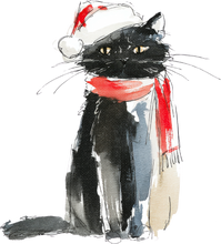 Load image into Gallery viewer, Cat Watercolor Ornaments
