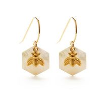 Load image into Gallery viewer, Honey Bee Earrings.
