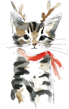 Load image into Gallery viewer, Cat Watercolor Ornaments

