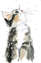 Load image into Gallery viewer, Cat Watercolor Ornaments
