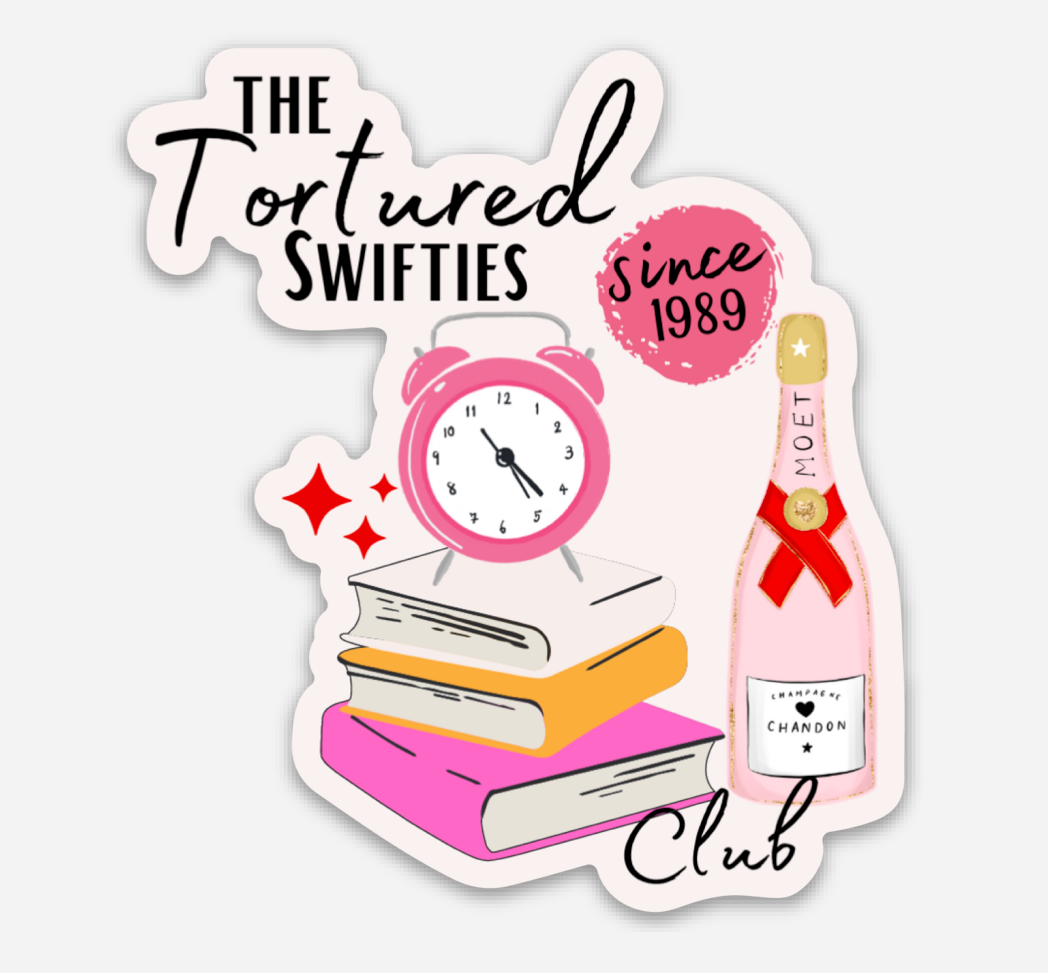 The Tortured Swifties Club Sticker (Taylor Swift).