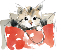Load image into Gallery viewer, Cat Watercolor Ornaments
