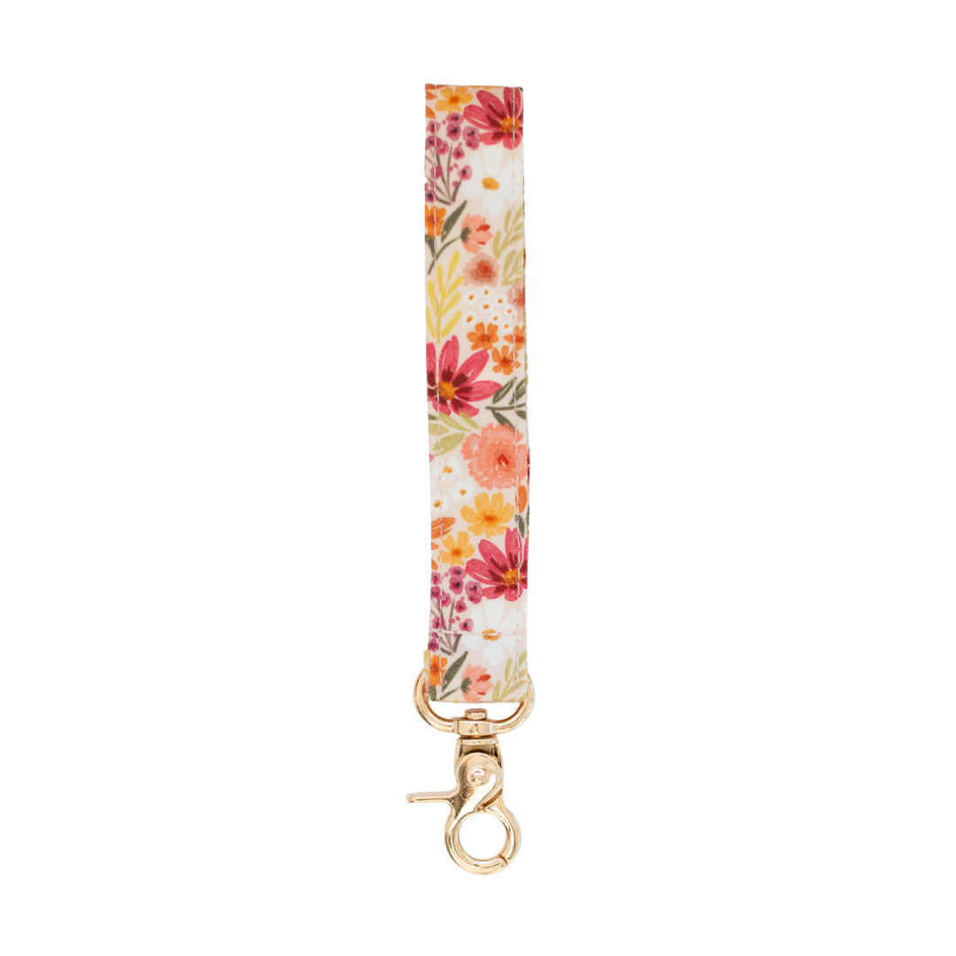 Primrose Petals Wristlet Keychain.